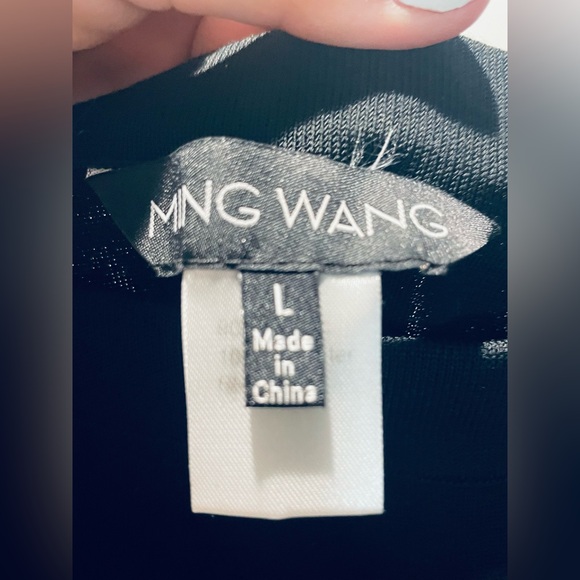 Ming Wang Elastic Waist Straight Knee Length black Large Skirt - Picture 3 of 5